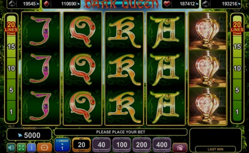 Играть Dark Queen от Amusnet Interactive в казино 1Win