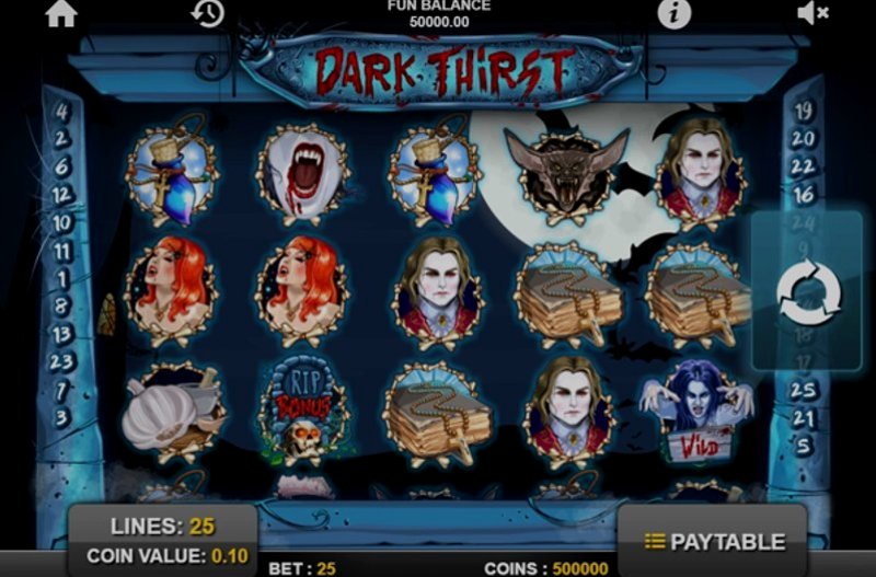 Играть Dark Thirst от 1x2gaming в казино 1Win