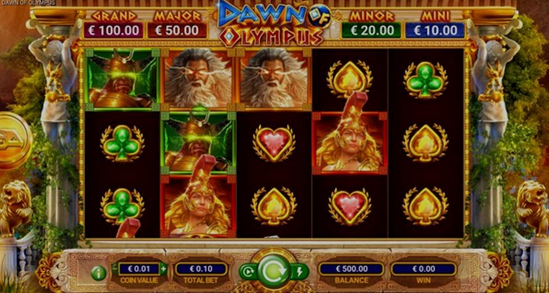 Играть Dawn Of Olympus от Gameart в казино 1Win