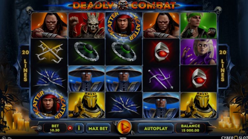 Играть Deadly Combat от Cyberslots в казино 1Win