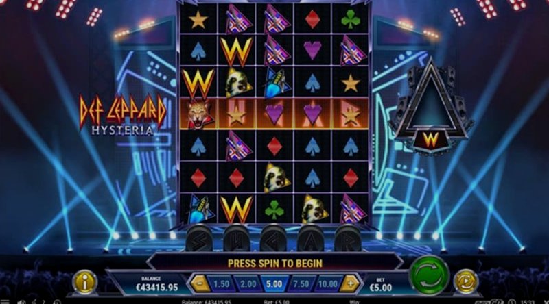 Играть Def Leppard Hysteria от Playn Go в казино 1Win