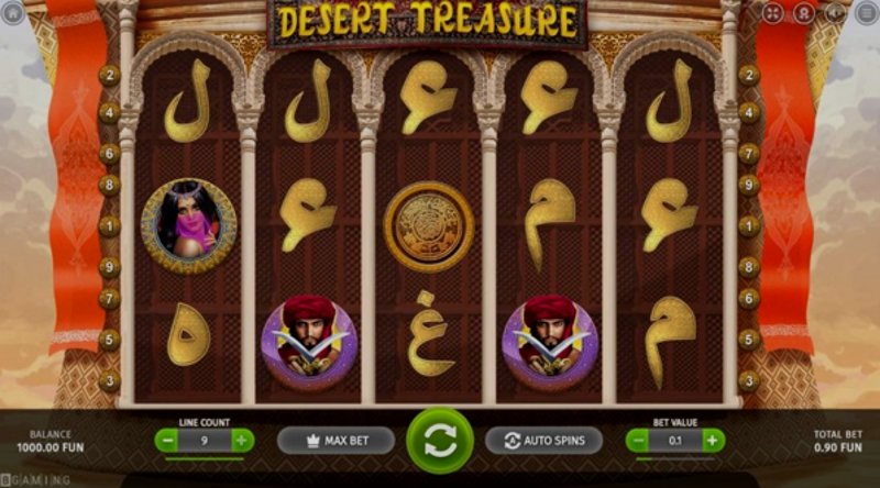Играть Desert Treasure от Bgaming в казино 1Win