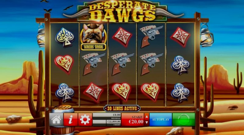 Играть Desperate Dawgs от Yggdrasil в казино 1Win