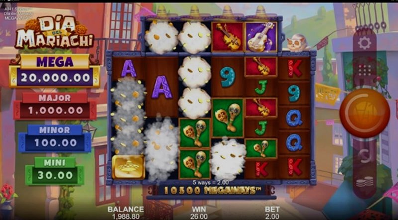 Играть Dia del Mariachi MEGAWAYS от Games Global в казино 1Win