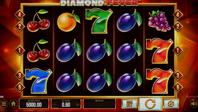 Играть Diamond Fever от Synot в казино 1Win