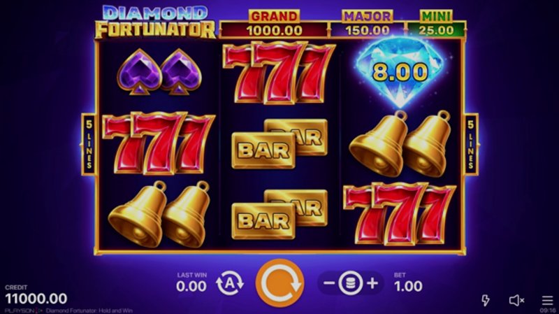 Играть Diamond Fortunator от Playson в казино 1Win