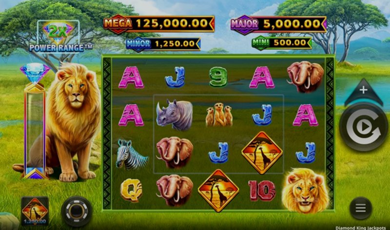 Играть Diamond King Jackpots от Microgaming в казино 1Win