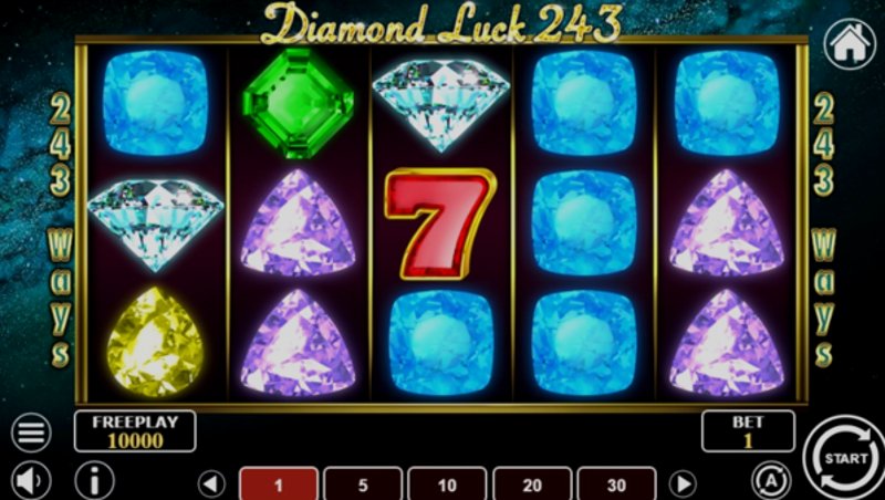 Играть Diamond Luck 243 от 1spin4win в казино 1Win