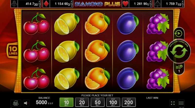 Играть Diamond Plus от Amusnet Interactive в казино 1Win