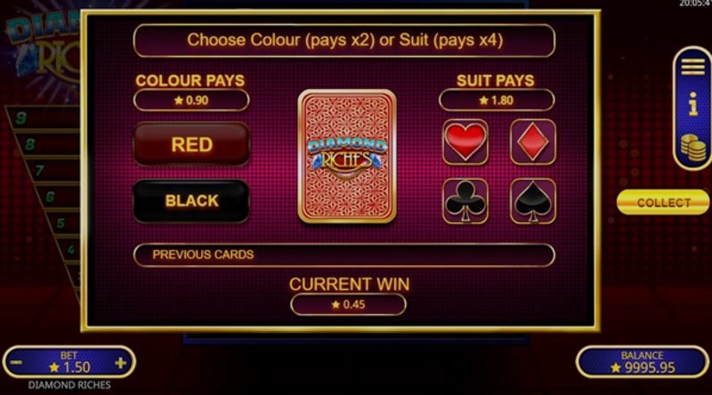 Играть Diamond Riches от Booming в казино 1Win
