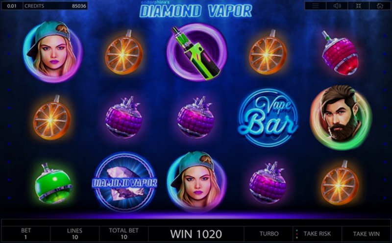 Играть Diamond Vapor от Endorphina в казино 1Win