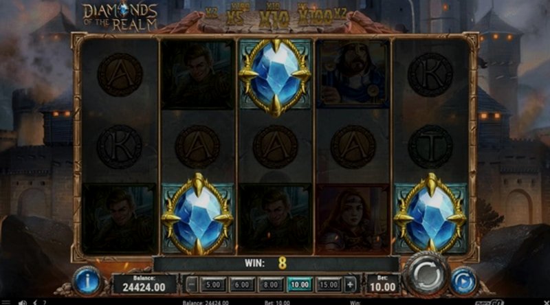 Играть Diamonds of the Realm от Playn Go в казино 1Win