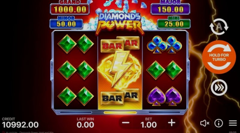 Играть Diamonds Power: Hold and Win от Playson в казино 1Win