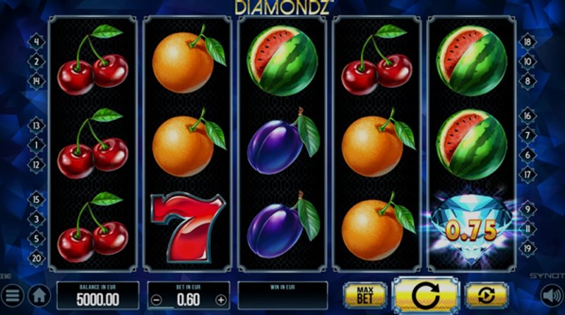 Играть DiamondZ от Synot в казино 1Win