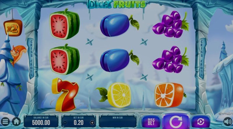 Играть Dicey Fruits от Synot в казино 1Win