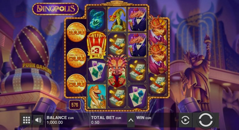 Играть Dinopolis от Push Gaming в казино 1Win