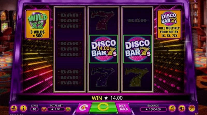 Играть Disco Bar 7s от Booming в казино 1Win