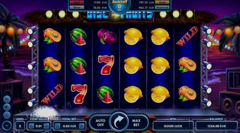 Играть Disco Fruits от Netgame в казино 1Win
