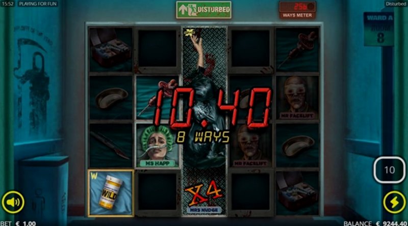 Играть Disturbed от No Limit City в казино 1Win