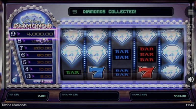 Играть Divine Diamonds от Microgaming в казино 1Win