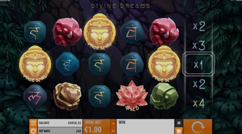Играть Divine Dreams от Quickspin в казино 1Win