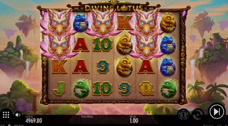 Играть Divine Lotus от Thunderkick в казино 1Win