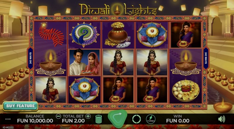 Играть Diwali Lights от Caleta в казино 1Win