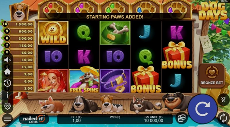 Играть Dog Days от Games Global в казино 1Win