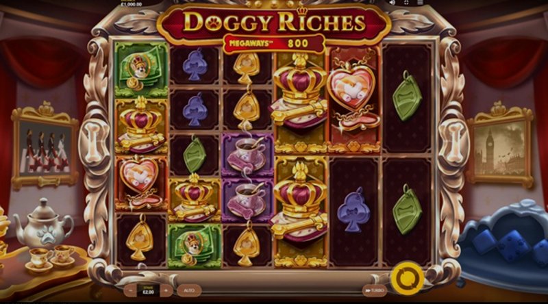 Играть Doggy Riches Megaways от Red Tiger в казино 1Win
