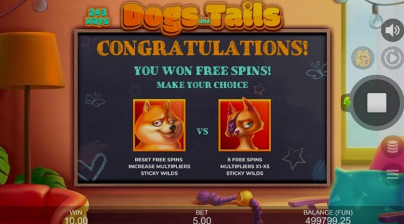 Играть Dogs and Tails от Gamzix в казино 1Win
