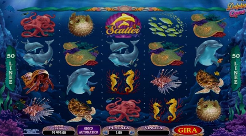 Играть Dolphin Quest от Microgaming в казино 1Win