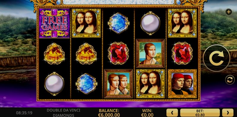 Играть Double Da Vinci Diamonds от High5 в казино 1Win