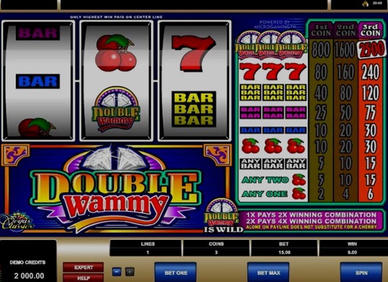 Играть Double Wammy от Microgaming в казино 1Win