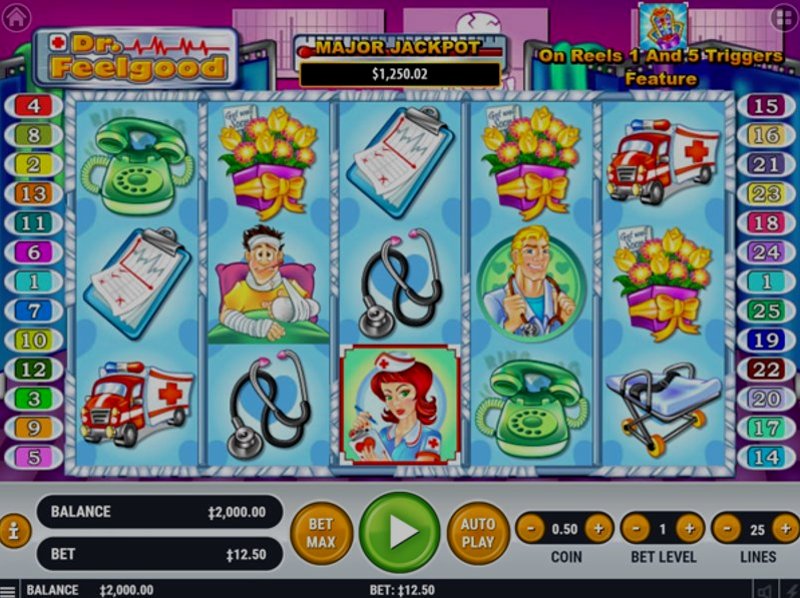 Играть Dr Feelgood от Habanero в казино 1Win