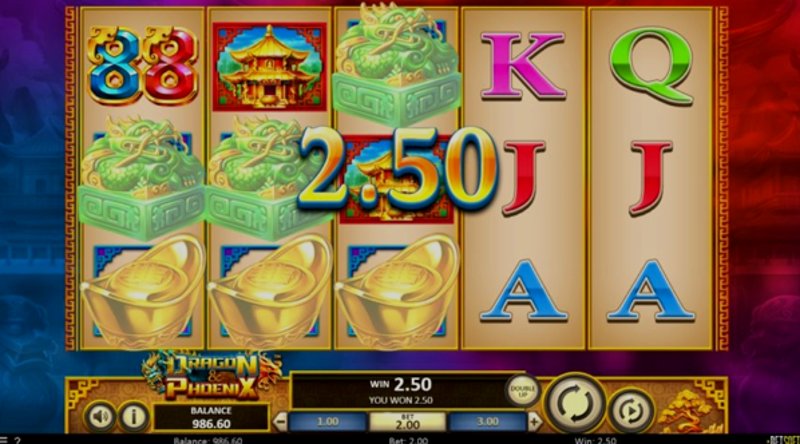 Играть Dragon & Phoenix от Betsoft в казино 1Win
