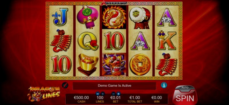 Играть Dragon Lines от Ainsworthgame в казино 1Win