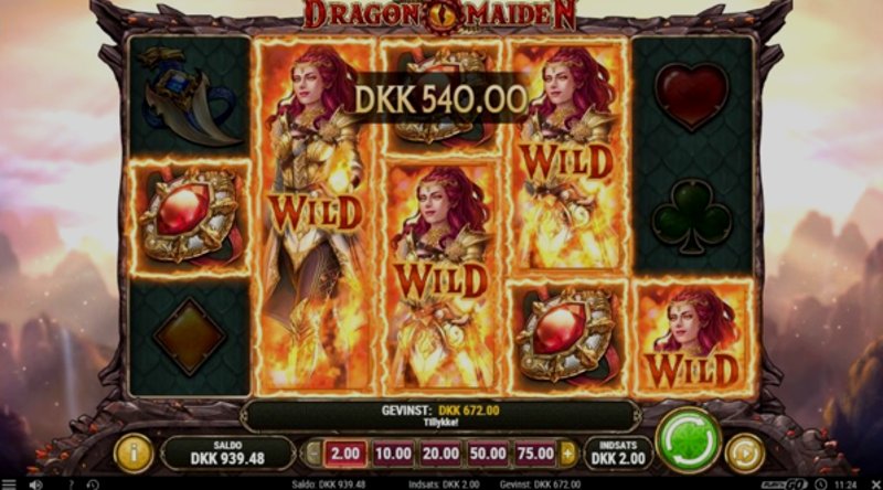 Играть Dragon Maiden от Playn Go в казино 1Win
