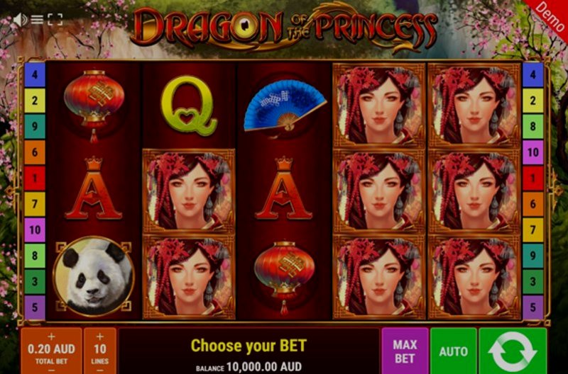 Играть Dragon of the Princess от Gamomat в казино 1Win