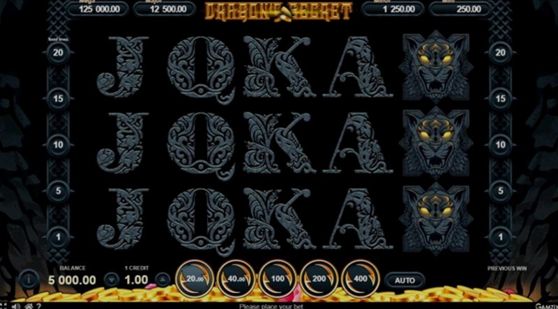 Играть Dragons Secret от Gamzix в казино 1Win