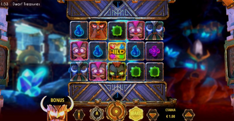 Играть Dwarf Treasures от Triplecherry в казино 1Win