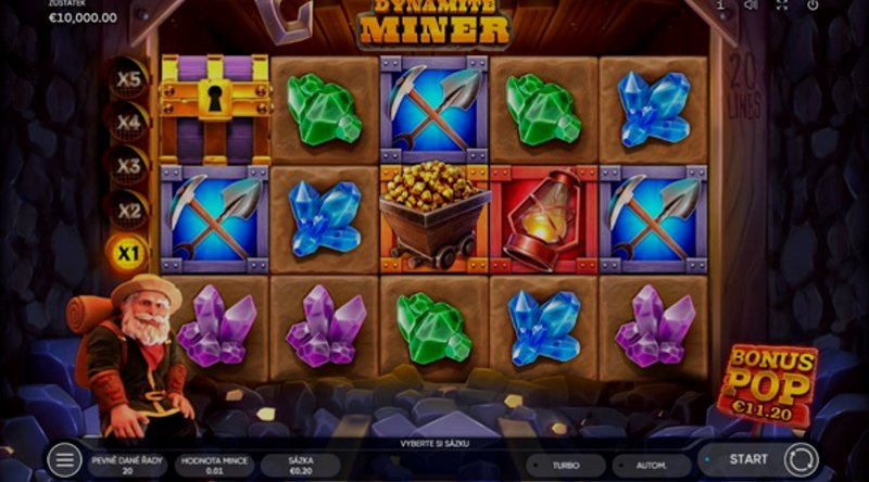 Играть Dynamite Miner от Endorphina в казино 1Win