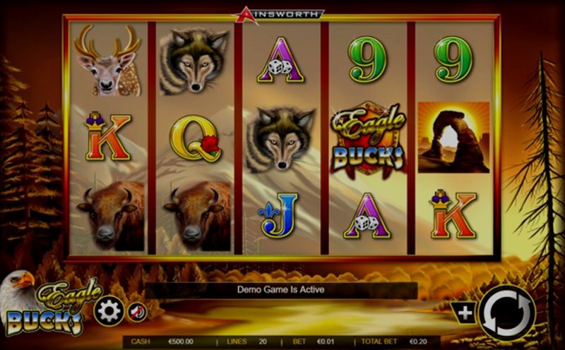 Играть Eagle Bucks от Ainsworthgame в казино 1Win