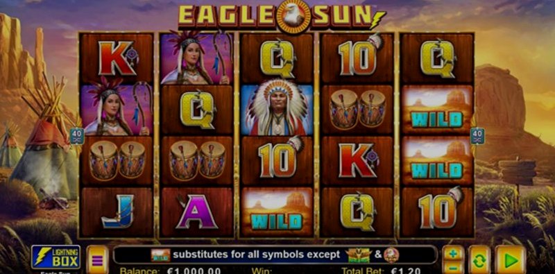 Играть Eagle Sun от Lightning Box в казино 1Win
