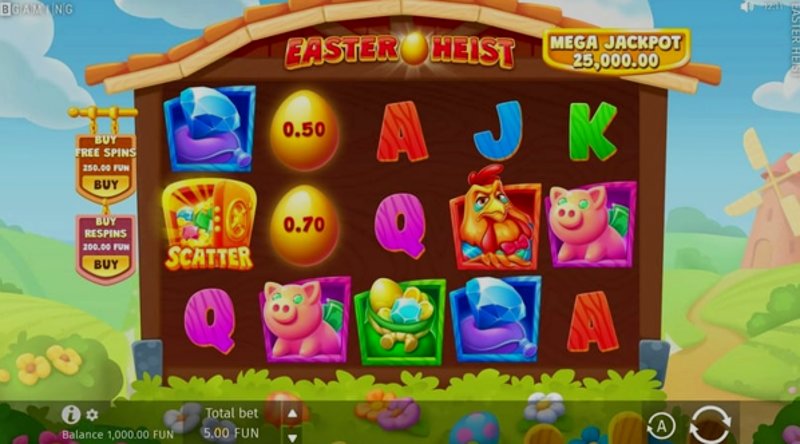 Играть Easter Heist от Bgaming в казино 1Win