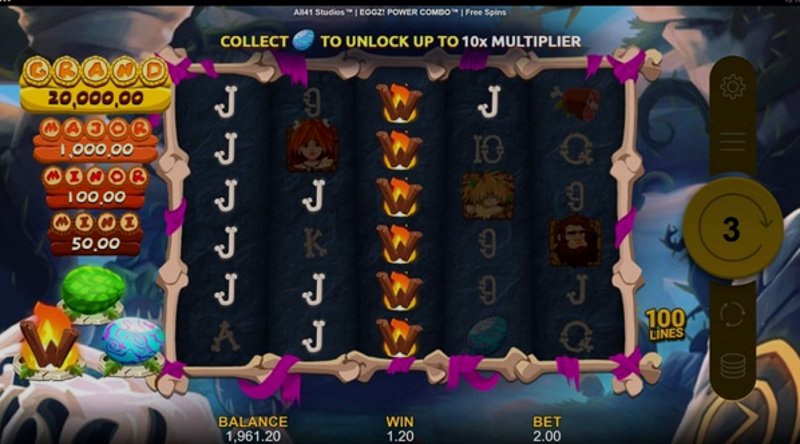 Играть Eggz! POWER COMBO от Games Global в казино 1Win