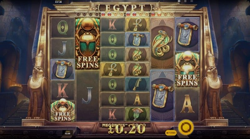 Играть Egypt Megaways от Red Tiger в казино 1Win