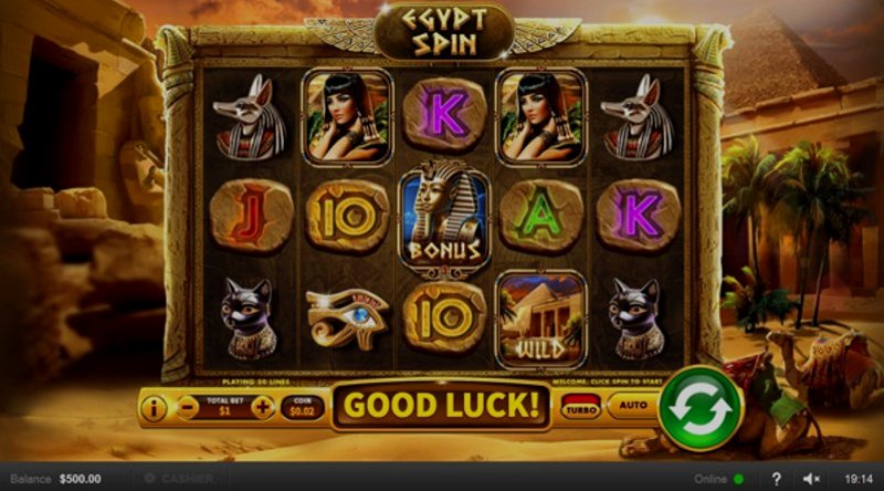 Играть Egypt Spin от Skywind в казино 1Win