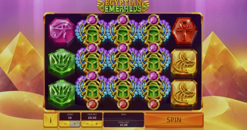 Играть Egyptian Emeralds от Playtech в казино 1Win