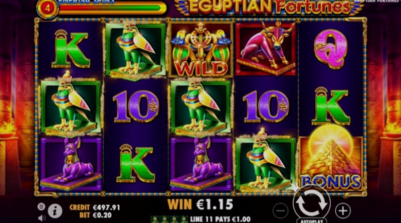 Играть Egyptian Fortunes от Pragmatic в казино 1Win