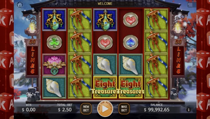 Играть Eight Treasures от Kagaming в казино 1Win